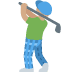 🏌🏽‍♂️ man golfing: medium skin tone display on Twitter